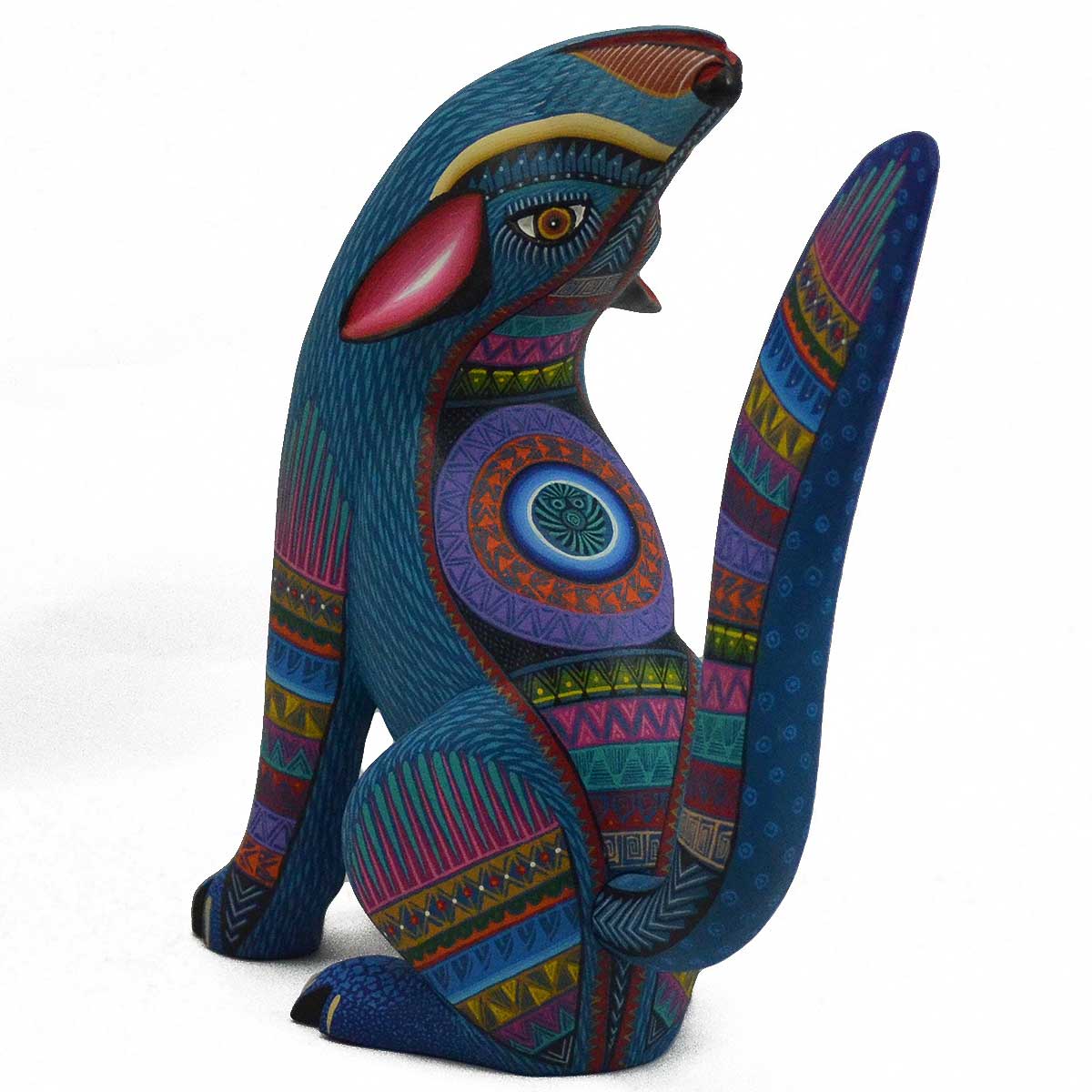 Oaxacan Coyote Wood carving by Julia Fuentes | CulturalArt.org