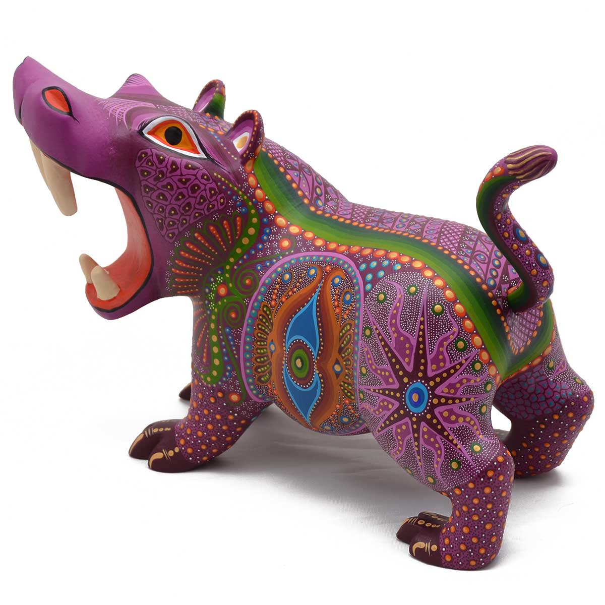 Oaxacan Wood Carving- Luis Sosa Calvo: Hippo | CulturalArt.org