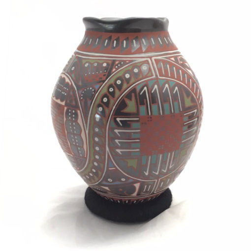 Mata Ortiz Pottery, Chihuahua Naty Ortega: Medium Pot Mata Ortiz Pottery