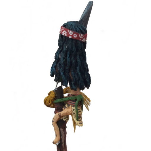 Cartoneria (Mexican Paper Mache) Isaias Alejandro Morales Delgado: Guerrero Youali – Night Warrior cartoneria