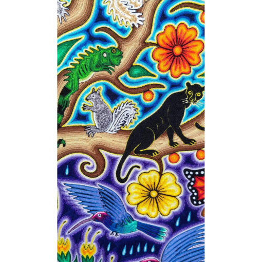 Wixárika (Huichol) Art Jose Luis Castro: Premier Tree of Life Huichol Yarn Painting Direct from Mexico Huichol