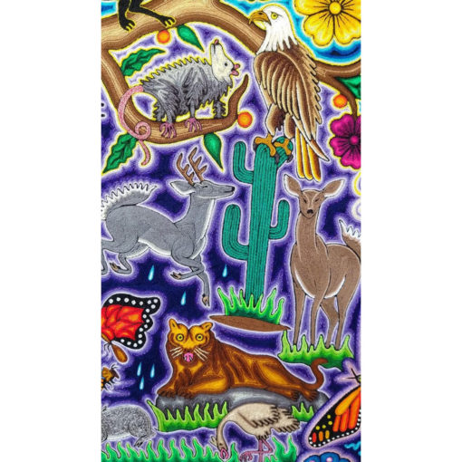 Wixárika (Huichol) Art Jose Luis Castro: Premier Tree of Life Huichol Yarn Painting Direct from Mexico Huichol