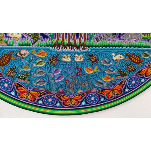 Wixárika (Huichol) Art Jose Luis Castro: Premier Tree of Life Huichol Yarn Painting Direct from Mexico Huichol