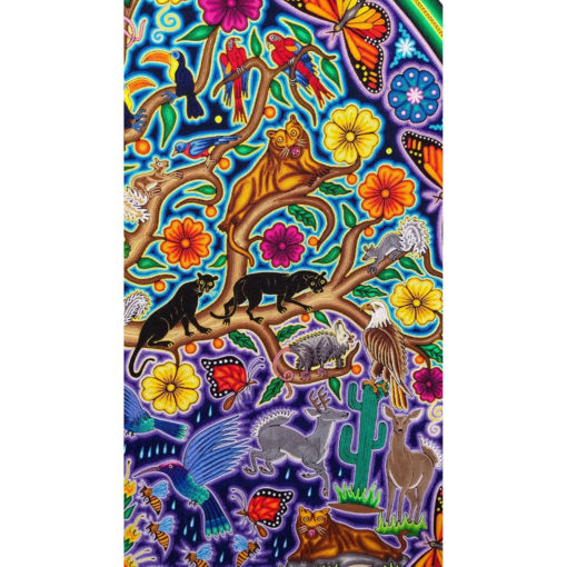 Wixárika (Huichol) Art Jose Luis Castro: Premier Tree of Life Huichol Yarn Painting Direct from Mexico Huichol