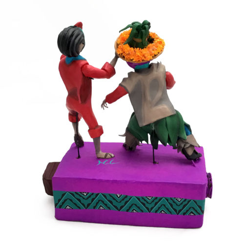 Cartoneria (Mexican Paper Mache) Josue Eleazar Castro: La Danza del Pocho de Tenosique, Tabasco cartoneria