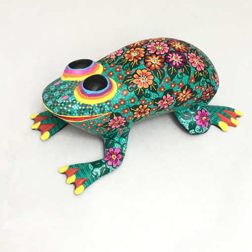 Candido Jimenez Ojeda Candido Jimenez Ojeda: Floral Frog Alebrijes