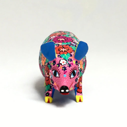 Candido Jimenez Ojeda Candido Jimenez Ojeda: Pig with Flowers Alebrijes