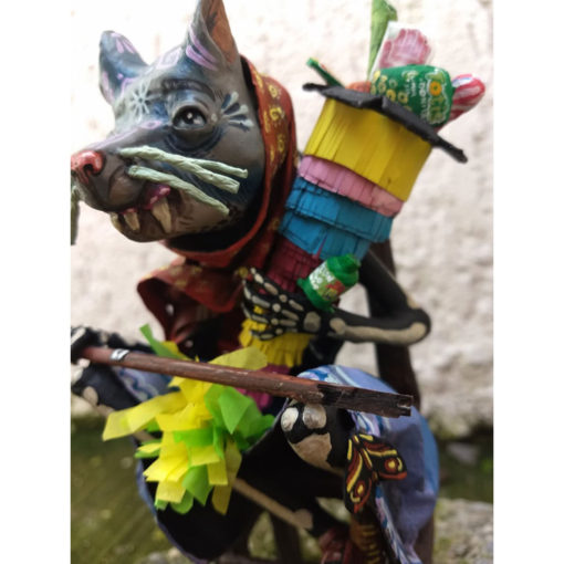 Cartoneria (Mexican Paper Mache) Isaias Alejandro Morales Delgado: La Perra Alebrijes