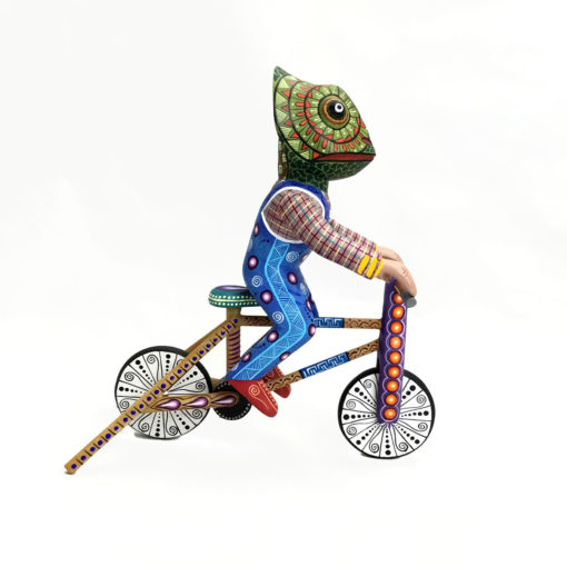 Agustín Cruz Prudencio Augustin Cruz Prudencio and Carmen Sosa Ojeda: Chameleon on Tricycle bicycle