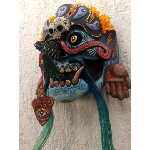 Cartoneria (Mexican Paper Mache) Isaias Alejandro Morales Delgado: El Señor del Otro Lado (The man from the other side) Alebrijes