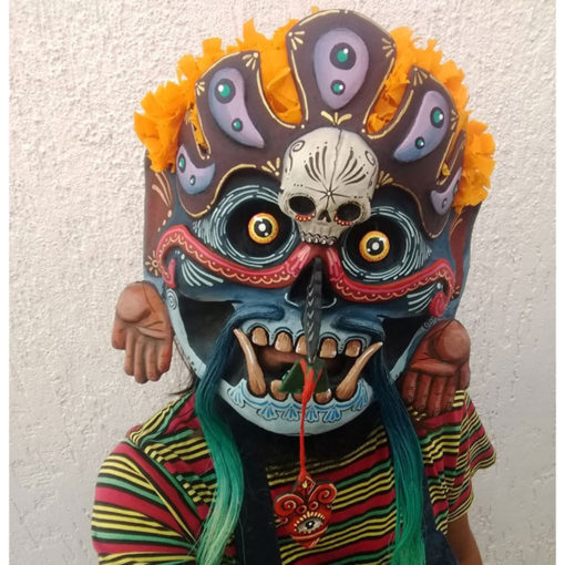 Cartoneria (Mexican Paper Mache) Isaias Alejandro Morales Delgado: El Señor del Otro Lado (The man from the other side) Alebrijes