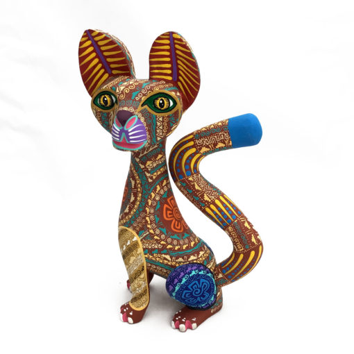 Orlando Mandarin & Magdalena Santiago Orlando Mandarin and Magdalena Santiago: Long Necked Cat Alebrijes