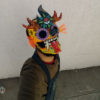 Cartoneria (Mexican Paper Mache) Isaias Alejandro Morales Delgado: Guardián del Mictlán / Guardian of Mictlán Mask Alebrijes