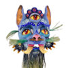 Cartoneria (Mexican Paper Mache) Isaias Alejandro Morales Delgado: Cemiztli (Puma Cat) Mask Alebrijes