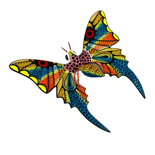 Oaxacan Wood Carving (Alebrijes) Raul Blas: Large Butterfly Butterfly