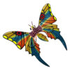 Oaxacan Wood Carving (Alebrijes) Raul Blas: Large Butterfly Butterfly