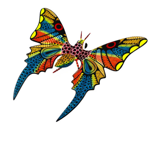 Oaxacan Wood Carving (Alebrijes) Raul Blas: Large Butterfly Butterfly