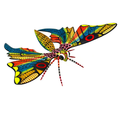 Oaxacan Wood Carving (Alebrijes) Raul Blas: Large Butterfly Butterfly