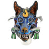 Cartoneria (Mexican Paper Mache) Isaias Alejandro Morales Delgado: Nahual Azul / Blue Nahual Mask Alebrijes