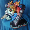 Cartoneria (Mexican Paper Mache) Isaias Alejandro Morales Delgado: La Muerte en Equilibrio – Death in Balance Alebrijes