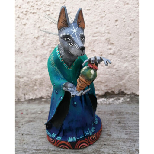 Cartoneria (Mexican Paper Mache) Isaias Alejandro Morales Delgado: Xolo Series – Regalo / Gift Alebrijes