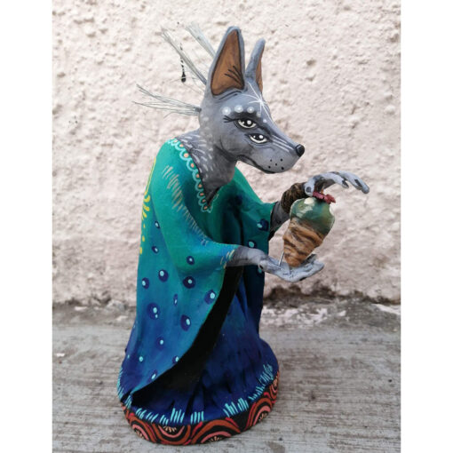 Cartoneria (Mexican Paper Mache) Isaias Alejandro Morales Delgado: Xolo Series – Regalo / Gift Alebrijes